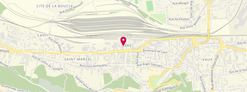 Plan de Relay Today Laon SNCF LAGARDERE TRAVEL RETAIL FRANCE, Gare Sncf 7 Place Droits de l'Homme, 02000 Laon