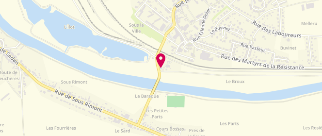 Plan de Chez la Petite Arthur, 1 Rue du Rivage, 08160 Nouvion-sur-Meuse