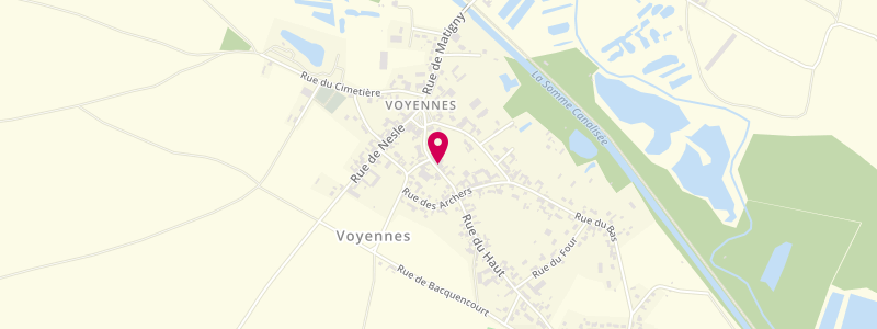 Plan de Café Tabac de Voyennes, 7 Rue du Haut, 80400 Voyennes