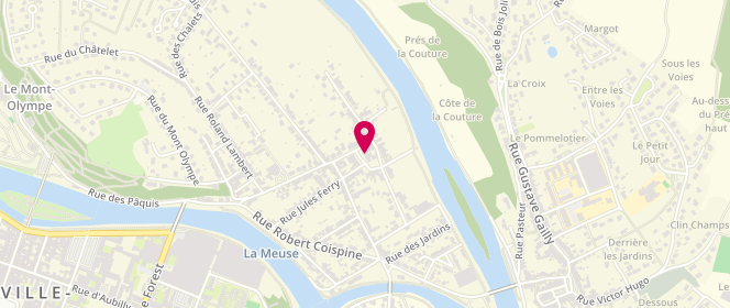 Plan de Le Montcéen, 5 place de Montcy Saint-Pierre, 08000 Charleville-Mézières