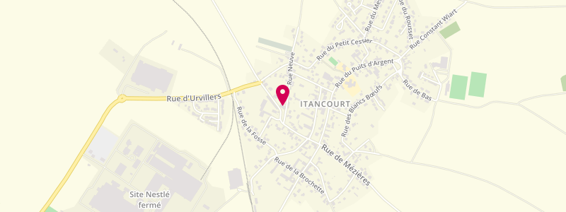 Plan de Le Thiolet, 8 place du Thiolet, 02240 Itancourt