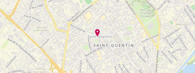 Plan de Bar du Palais, 29 Rue Victor Basch, 02100 Saint-Quentin