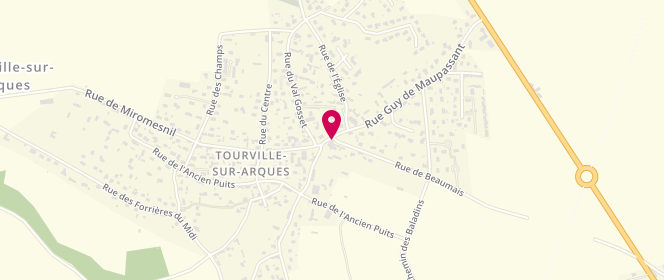 Plan de Le Maupassant, 2 Rue Guy de Maupassant, 76550 Tourville-sur-Arques