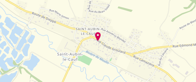 Plan de Le Narval, 357 Rue Claude Groulard, 76510 Saint-Aubin-le-Cauf