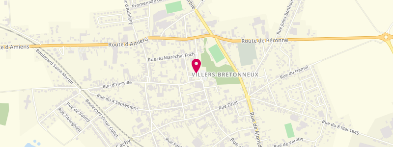 Plan de SNC Jessga, 1 Rue de la Republique, 80800 Villers-Bretonneux
