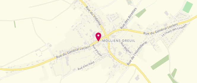 Plan de Le Mollienois, 35 Rue du Général Leclerc, 80540 Molliens-Dreuil
