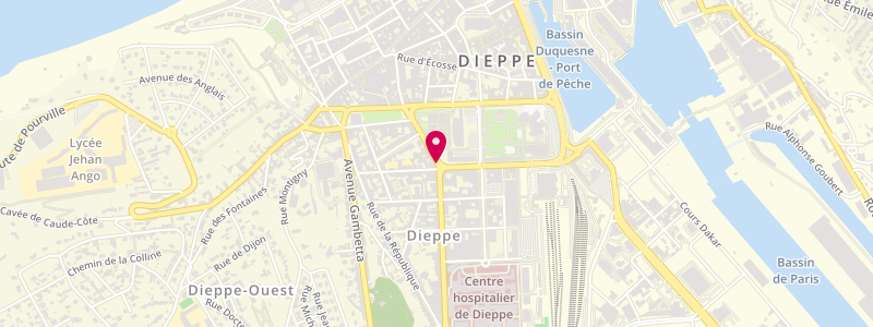 Plan de Le Flash, 20 Boulevard Maréchal Joffre, 76200 Dieppe