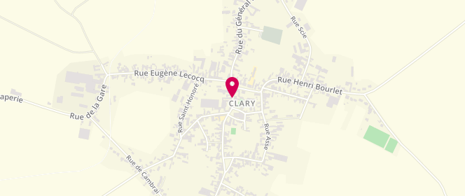 Plan de Le Clary's, 10 Rue de l'Eglise, 59225 Clary