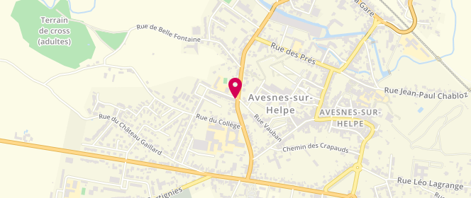 Plan de MEURANT Célien, 29 Avenue Pont Rouge, 59440 Avesnes-sur-Helpe