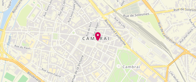 Plan de Maison de la Presse, 1 Rue du Général de Gaulle, 59400 Cambrai