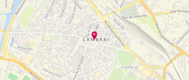 Plan de A la Civette, 3 place Aristide Briand, 59400 Cambrai