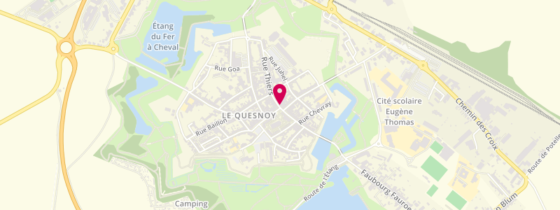 Plan de La Maison de la Presse du Quesnoy, 10 Rue Thiers, 59530 Le Quesnoy