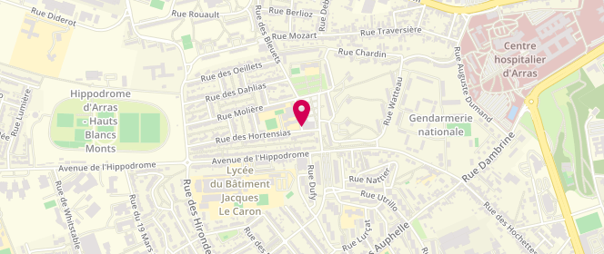 Plan de La Civette, 4 Rue des Hortensias, 62000 Arras