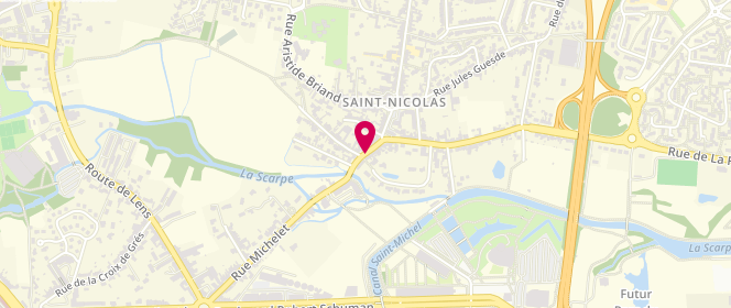 Plan de Le Saint Nicolas, 32 Rue Anatole France, 62223 Saint Nicolas Lez Arras