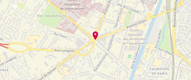 Plan de Le Cyrano, 4 Place Dampierre, 59300 Valenciennes