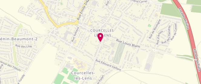 Plan de Le Gitane, 8 Rue Francis de Pressensé, 62970 Courcelles-lès-Lens