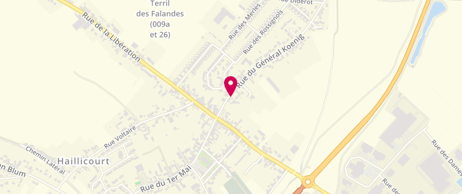 Plan de Le Carre d'As, 8 Rue du General Koenig, 62940 Haillicourt