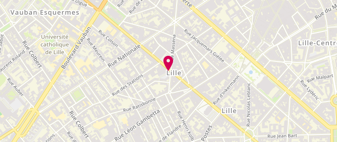 Plan de Le Solferino, 158 Rue Solférino, 59800 Lille