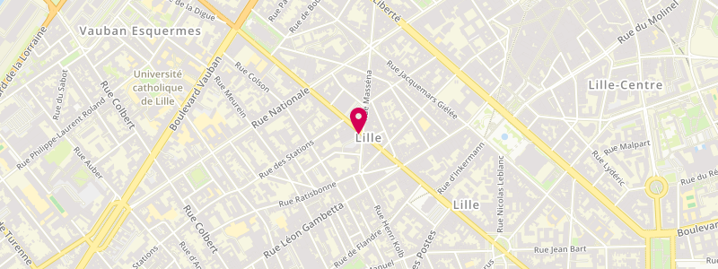 Plan de Le Solférino, 156 Rue Solférino, 59000 Lille