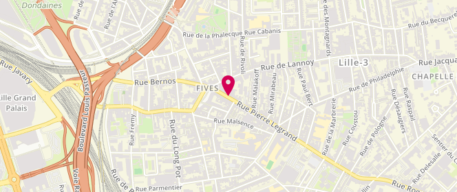 Plan de Le Marigny, 145 Bis Rue Pierre Legrand, 59800 Lille