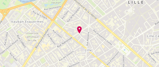 Plan de Le Bayard, 153 Rue Nationale, 59800 Lille