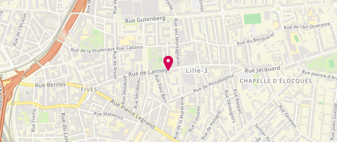 Plan de Le Diplomate, 84 Rue de Lannoy, 59800 Lille