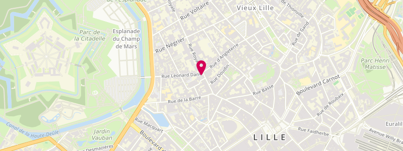 Plan de Le Green, 43 Rue Royale, 59800 Lille