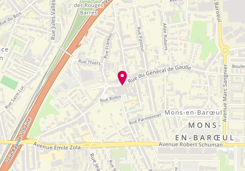 Plan de Le Saint Claude, 120 Rue General de Gaulle, 59370 Mons-en-Barœul