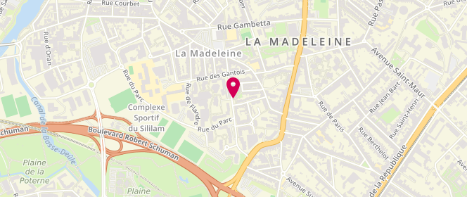 Plan de La Civette Magdalena, 80 Rue Jeanne Maillotte, 59110 La Madeleine