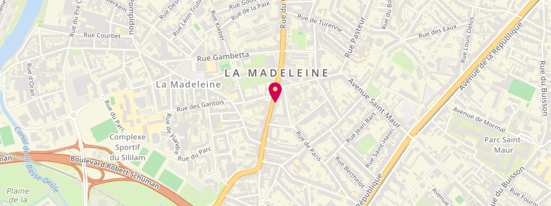 Plan de Le Marigny, 140 Rue du Général de Gaulle, 59110 La Madeleine