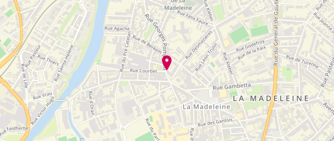 Plan de Le Pompidou, 112 Rue du Président Georges Pompidou, 59110 La Madeleine