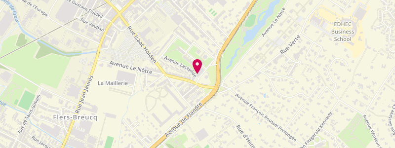 Plan de Civette de la Tour, Résidence parc 3 avenue Jussieu, 59170 Croix