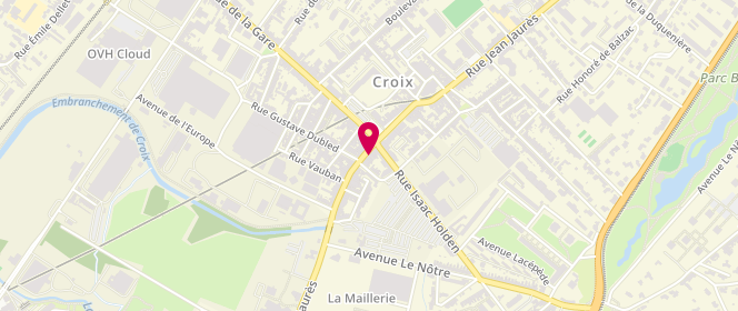 Plan de Le Corona, 9 Rue du Professeur Perrin, 59170 Croix