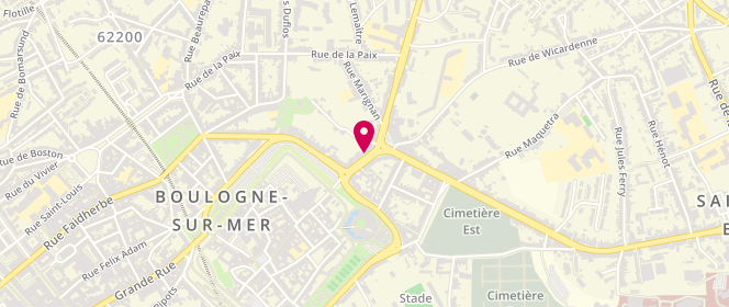 Plan de Le Champenois, 27 Rue de la Prte Neuve, 62200 Boulogne-sur-Mer