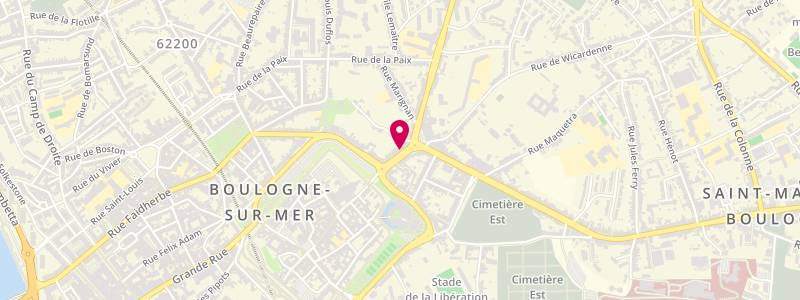Plan de Le Champenois, 27 Rue de la Prte Neuve, 62200 Boulogne-sur-Mer