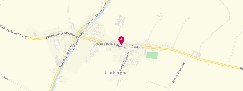 Plan de Au Lion des Flandres, 443 Route de Cassel, 59630 Looberghe