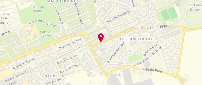 Plan de Le Saint Cloud, 16 place de la Gare, 59495 Leffrinckoucke